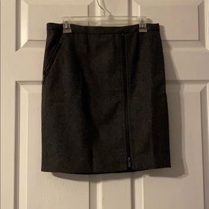 JCREW Charcoal skirt with zipper